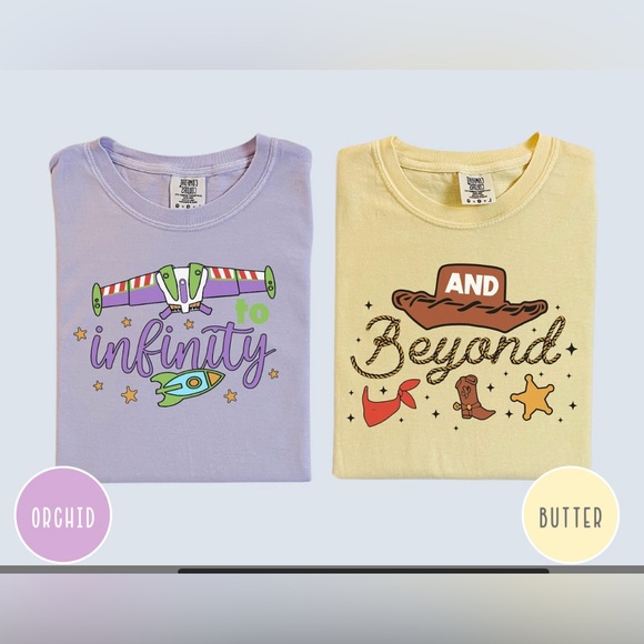 Tops - Infinity & Beyond - Mother/Son Disney T-Shirts. Size Adult M & Youth M (10-12)